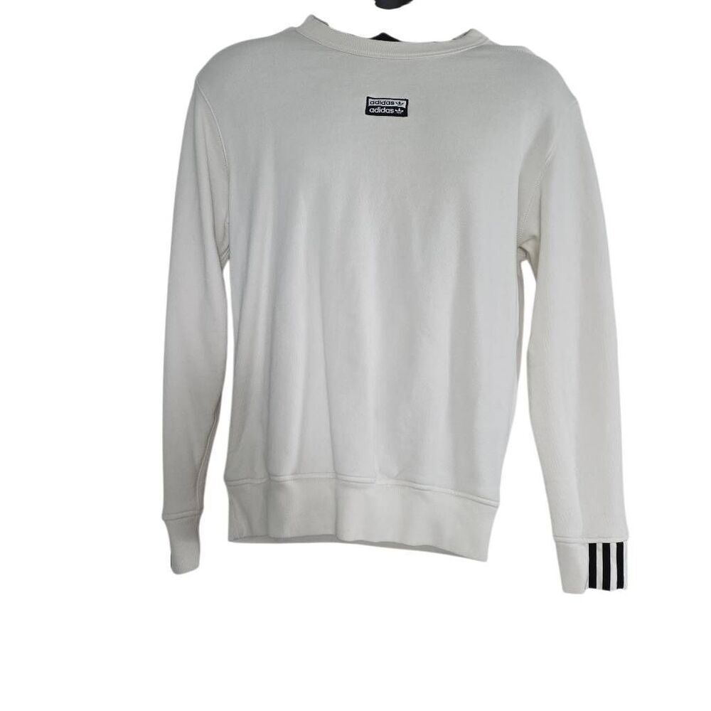 Adidas Originals Men's Size Small Cream Black Pullover Sweatshirt